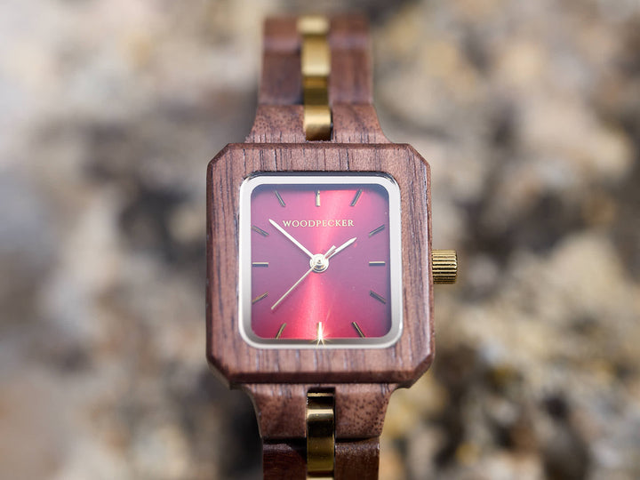 Burgundy - Walnut