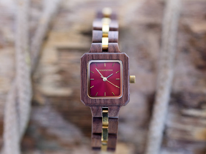Burgundy - Walnut