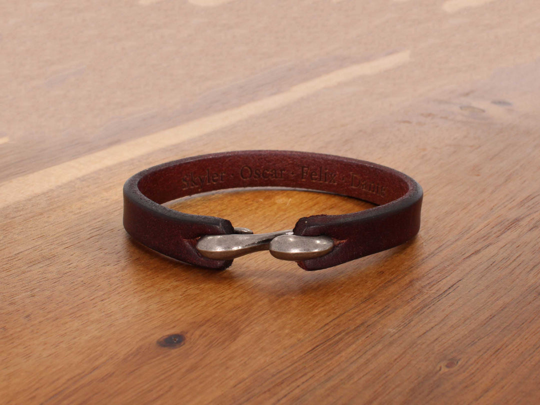 Coffee - Personalized Leather Bracelet