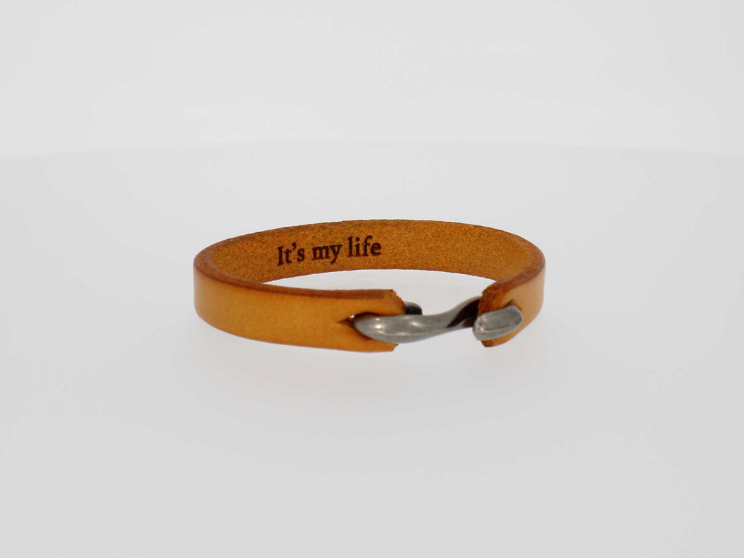 Camel - Personalized Leather Bracelet