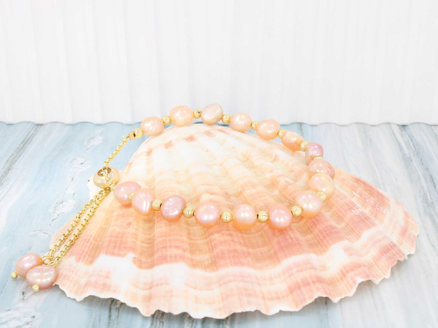 Peachy Pearl - Pink Baroque Pearl