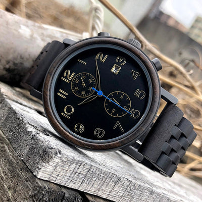 Mens Watch | Wood Watch | Engraved Watches for Men | Boyfriend gift, best friend gift, 1st anniversary gift, Anniversary gift for Husband