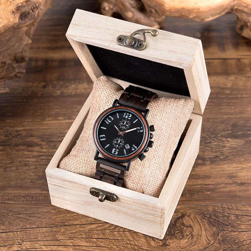 Engraved Watch | Mens Watch | Personalized gift | Wood Watch | Anniversary Gift for Husband, Anniversary Gift for Boyfriend, Christmas Gift