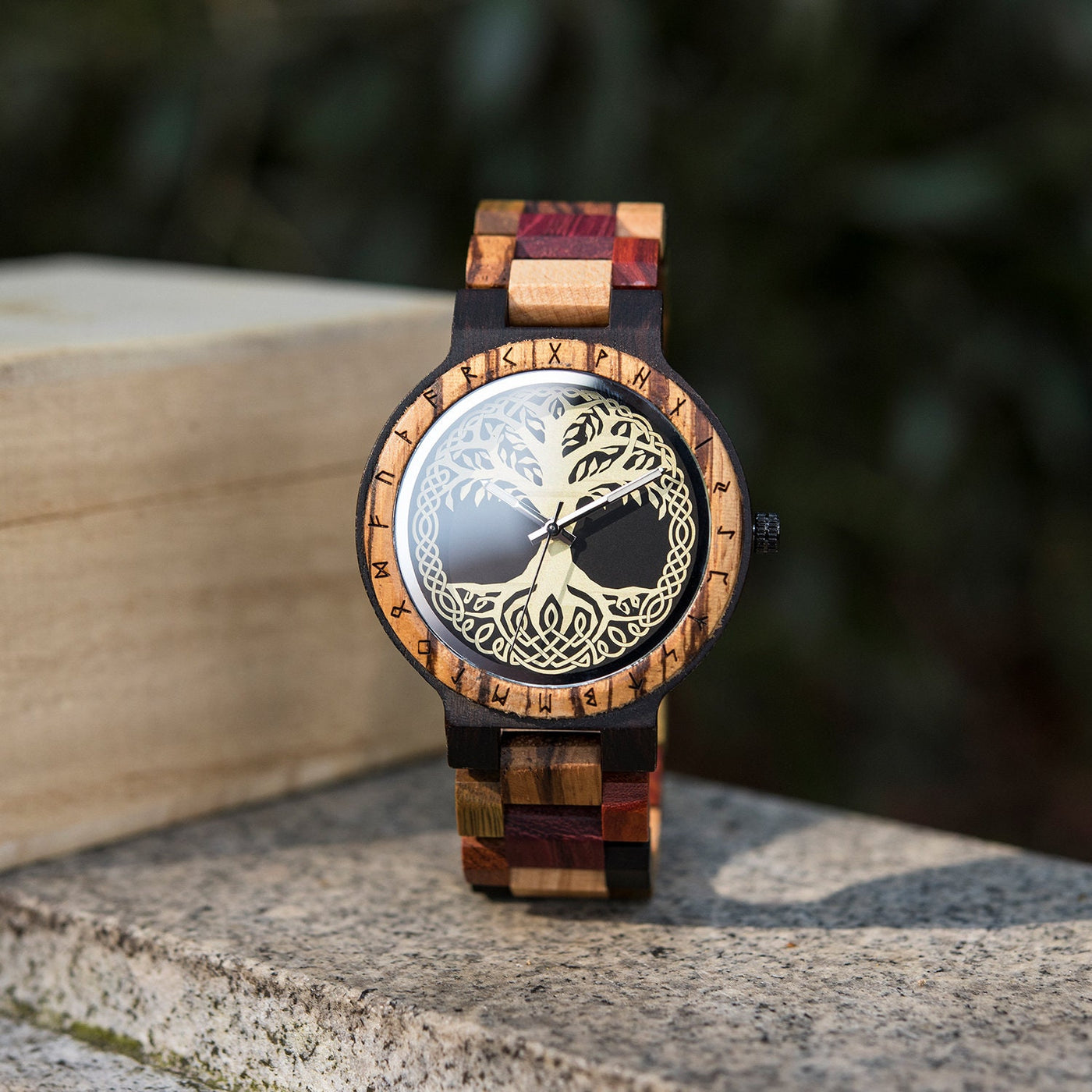 Tree of Life Watch, Engraved Watch | Wooden Watch, watches for men | Personalized anniversary gift for him, birthday gift, wood watch