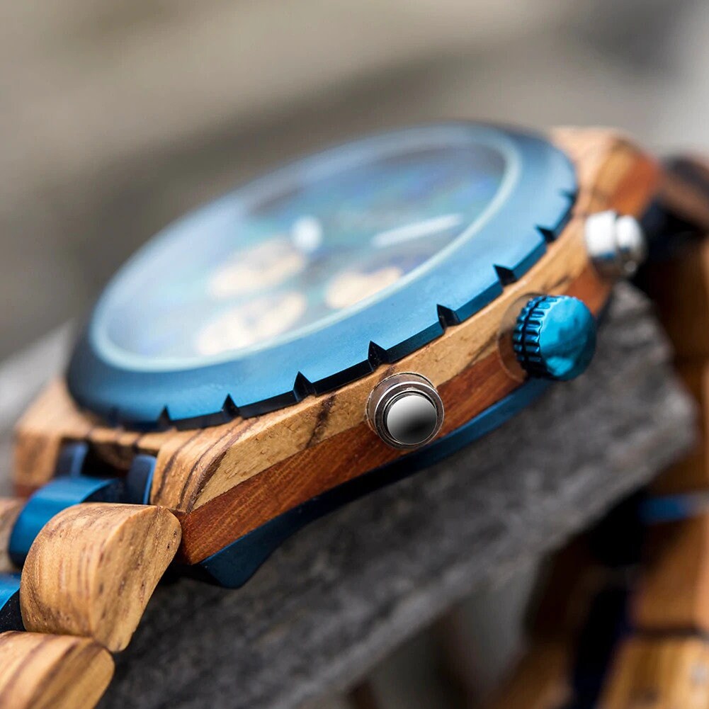 Engraved watch, wooden watch for men, minimalist watch. Personalized anniversary gift for him,unique birthday gift, father's day, Wood Watch